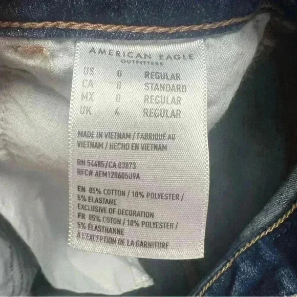American Eagle 360 next level stretch super high-rise jegging size 0 regular - Picture 3 of 4
